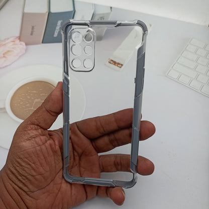 2 in1 Acrylic Transparent Back Cover For OnePlus 8T Gray Onezeros.in