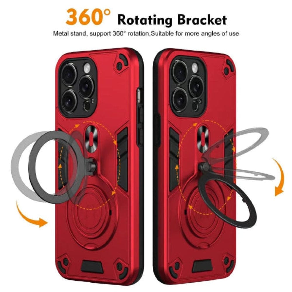 360 Rotating Ring Holder Armor Phone Case for Samsung Galaxy A06 Back Cover Onezeros.in