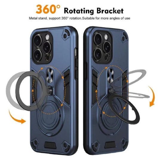 360 Rotating Ring Holder Armor Phone Case for Moto Edge 40 Back Cover Onezeros.in