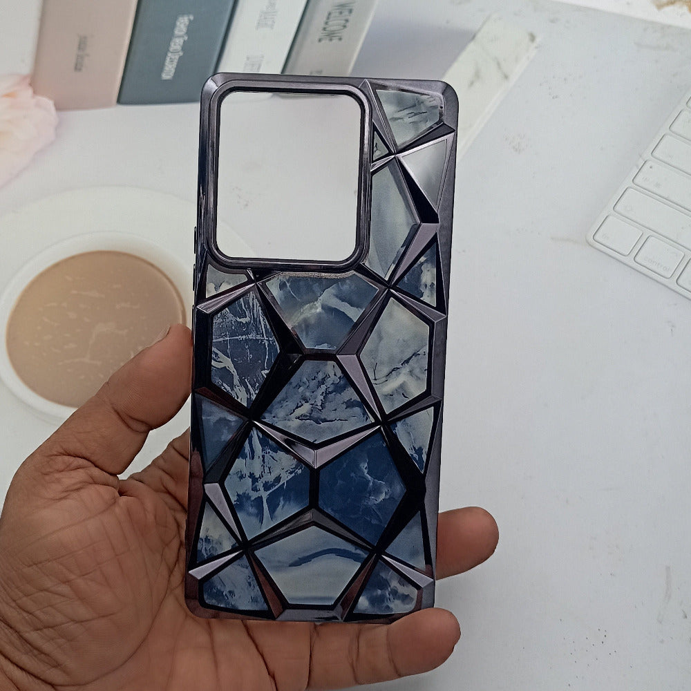 3D Diamond Design Marble Stone Phone Cover for Vivo Y200 Pro Back Case Onezeros.in