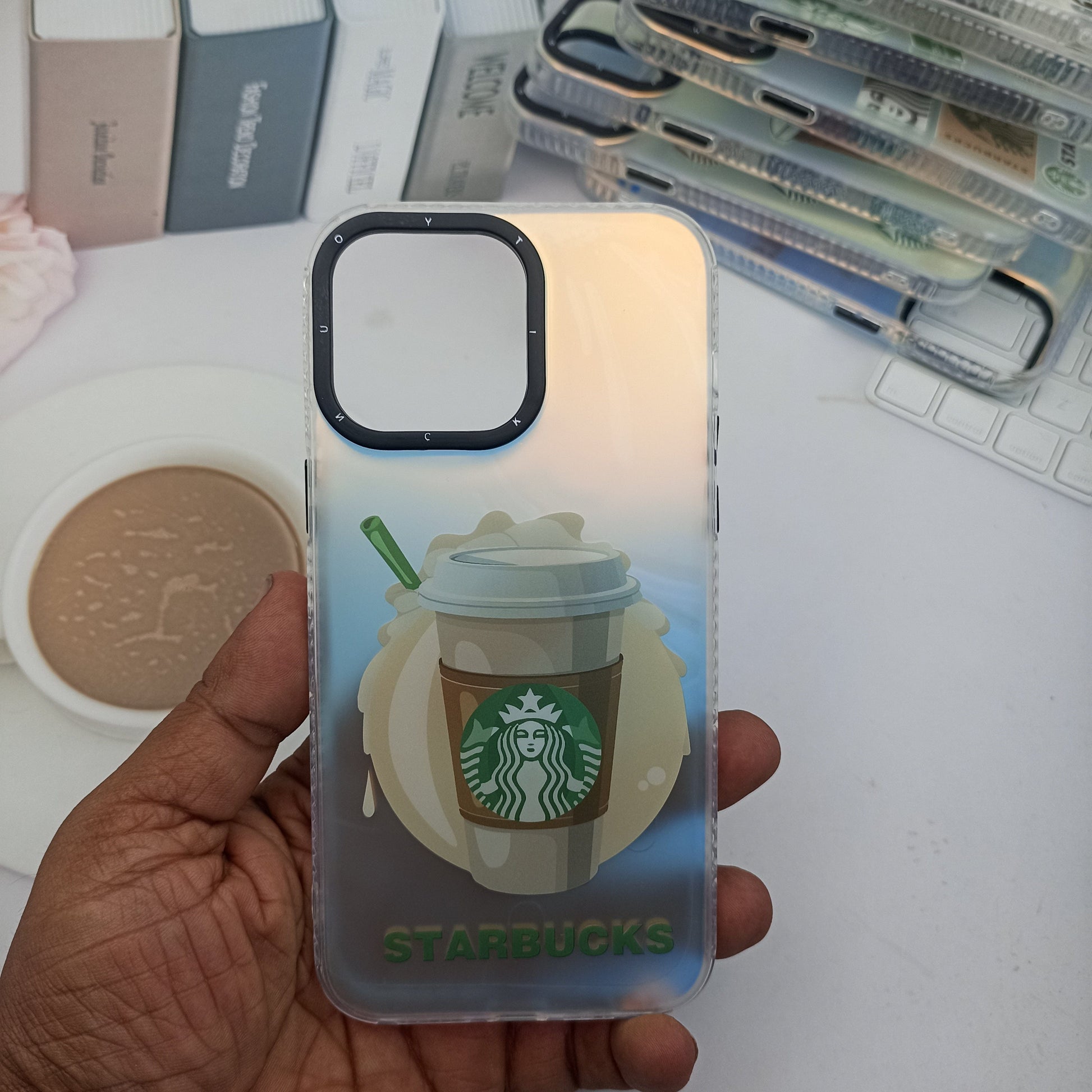 3D Starbucks Mobile Phone Case for iPhone 14 Pro Max Stylish Back Cover 3 Onezeros.in