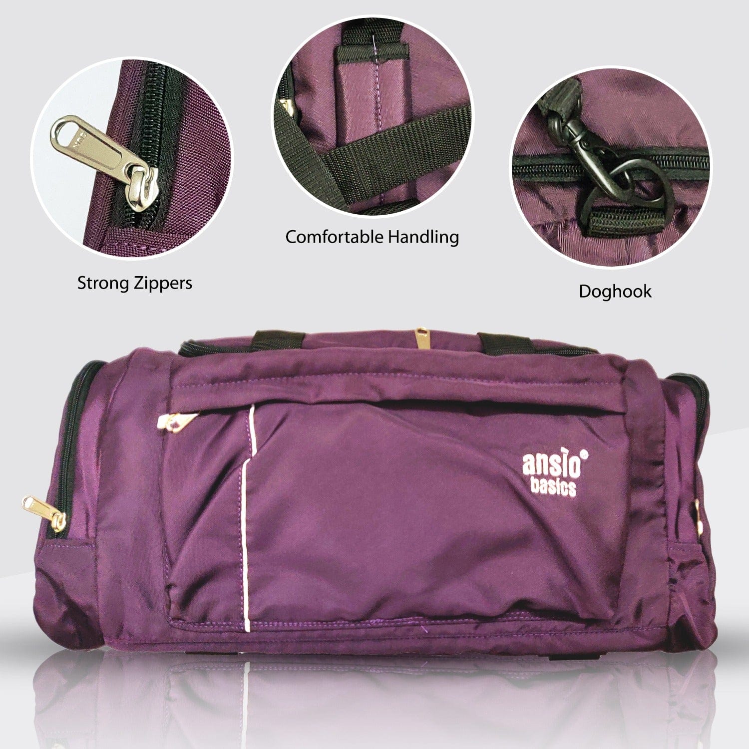 Ansio Luggage bag (Lavender) lavender Onezeros.in