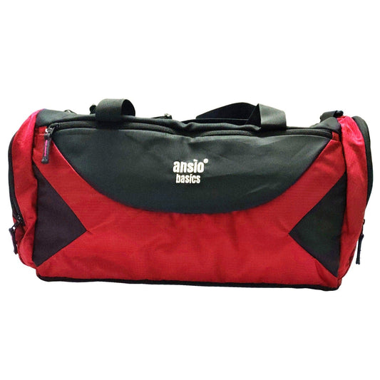 Ansio Luggage bag (Red with Black) Red with Black Onezeros.in