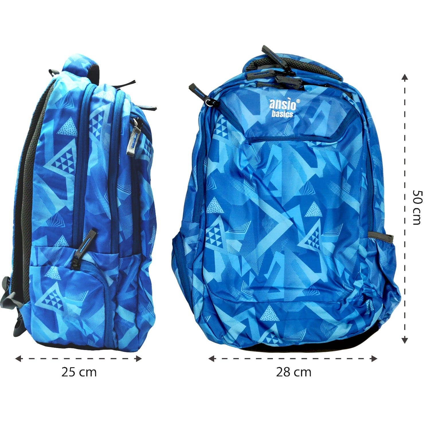 ANSIO School/College Backpack with 4 Compartments Onezeros.in