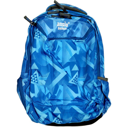 ANSIO School/College Backpack with 4 Compartments Blue Onezeros.in