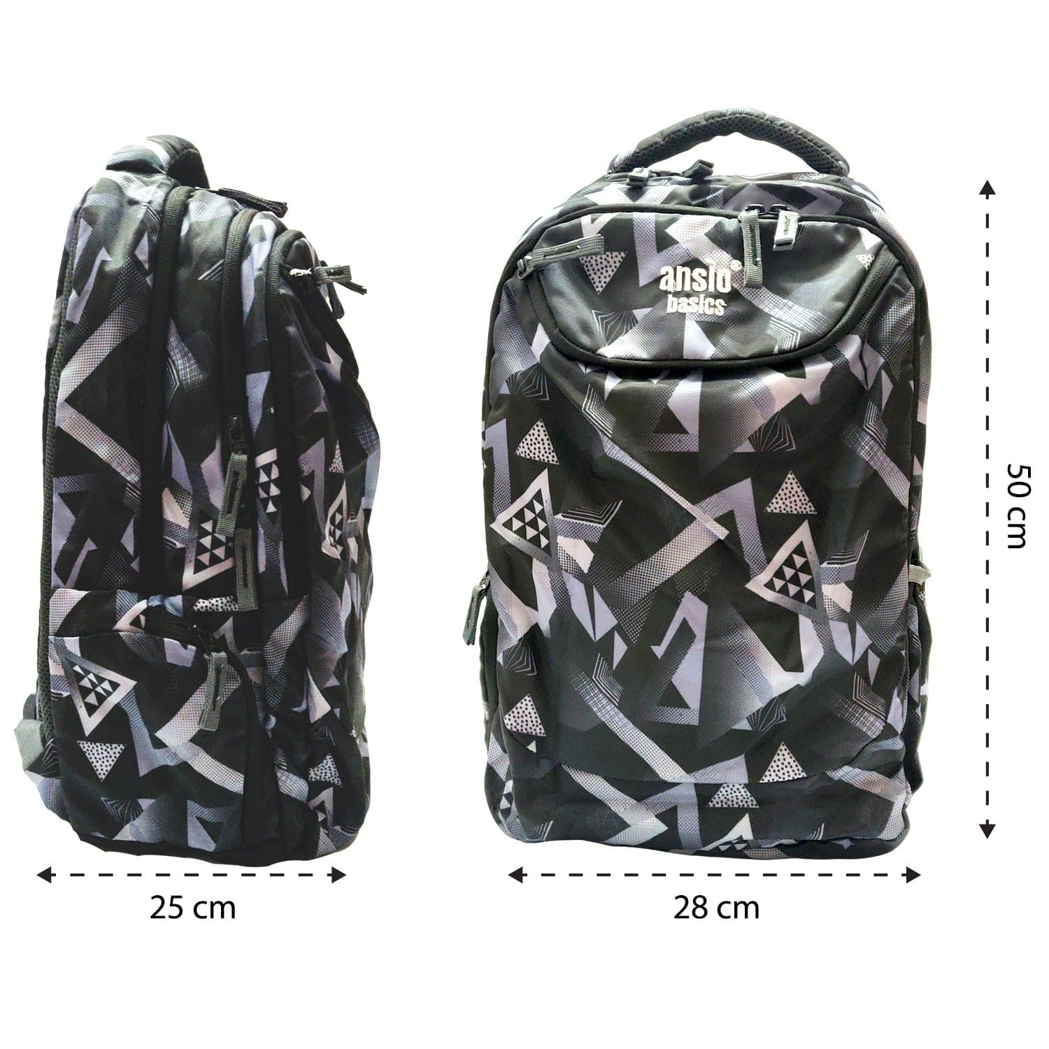 ANSIO School/College Backpack with 4 Compartments Onezeros.in