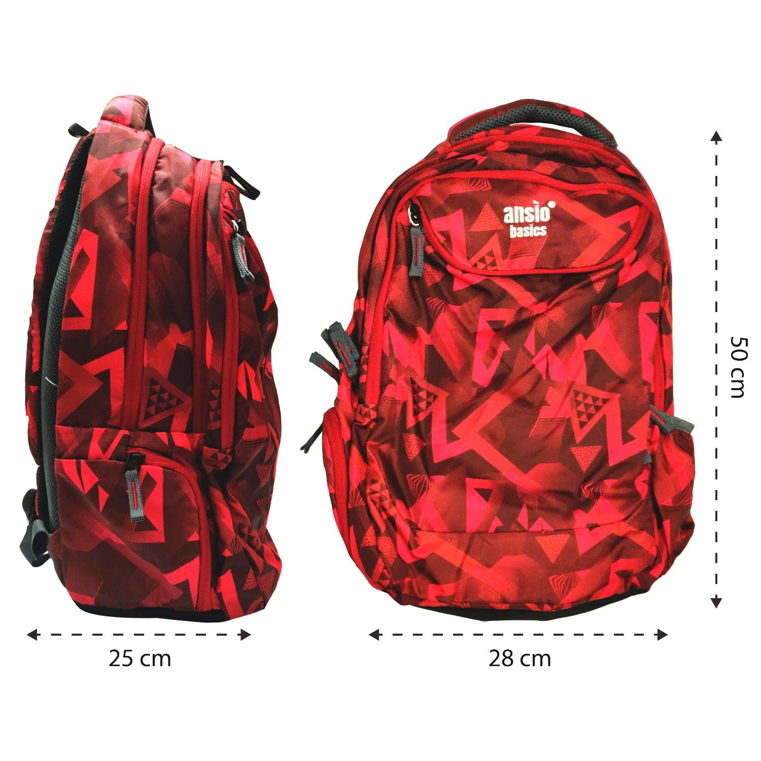 ANSIO School/College Backpack with 4 Compartments Onezeros.in