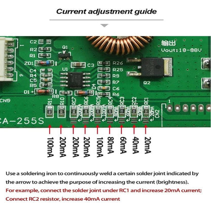 CA-255S Single Coil Universal Backlight Inverter Board 10-48 inch LED TV Onezeros.in