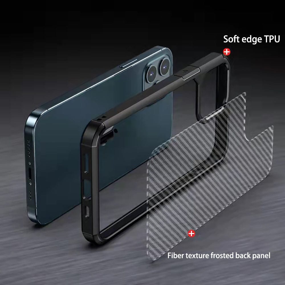 Carbon Fiber Design Phone Case for iPhone 11 Back Cover Black Onezeros.in