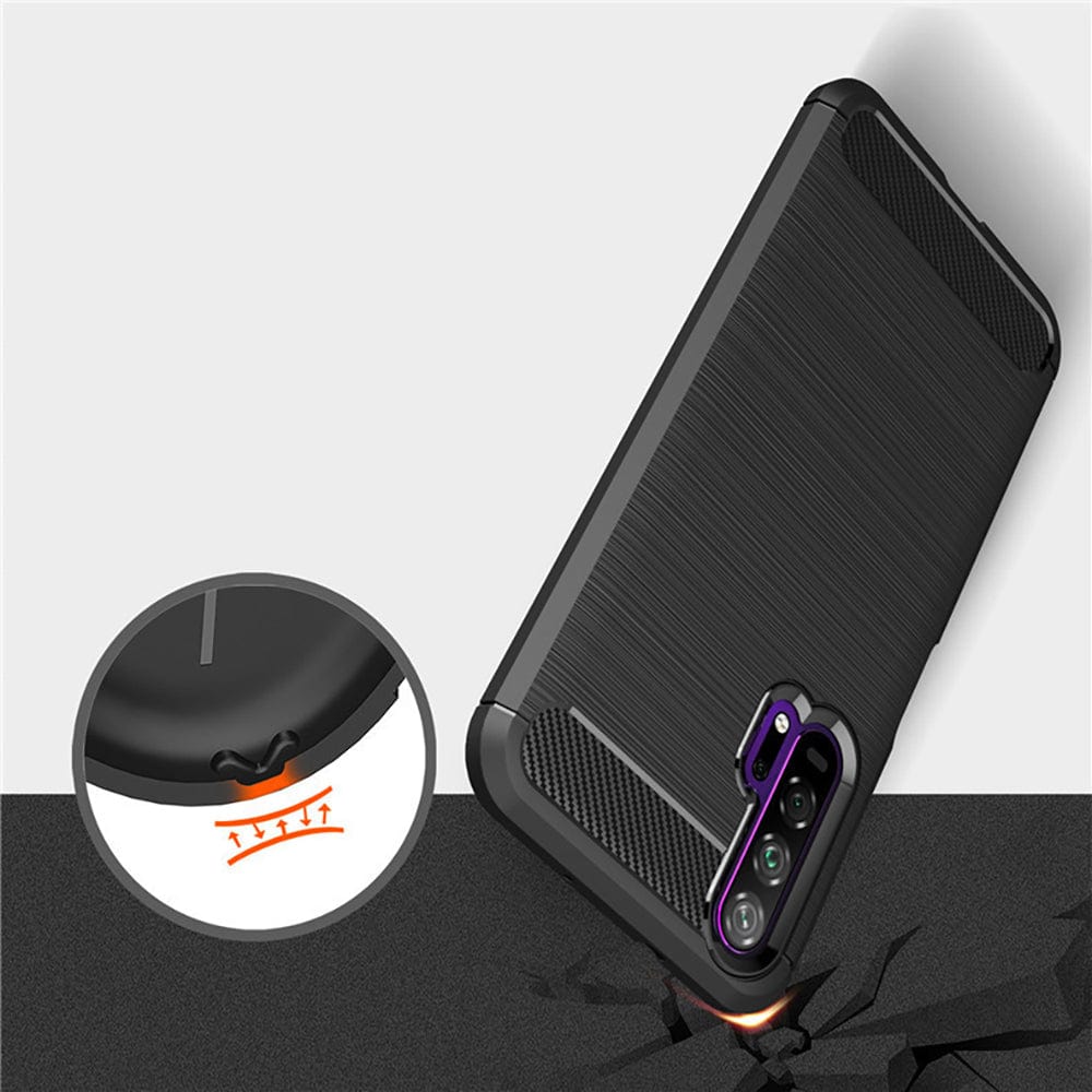 Carbon Fiber Grain Design Mobile Phone Case for Nokia 3.4 Onezeros.in