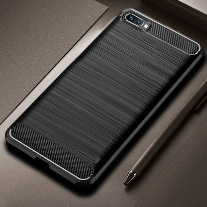 Carbon Fiber Grain Design Mobile Phone Case for Nokia 5.1 Onezeros.in