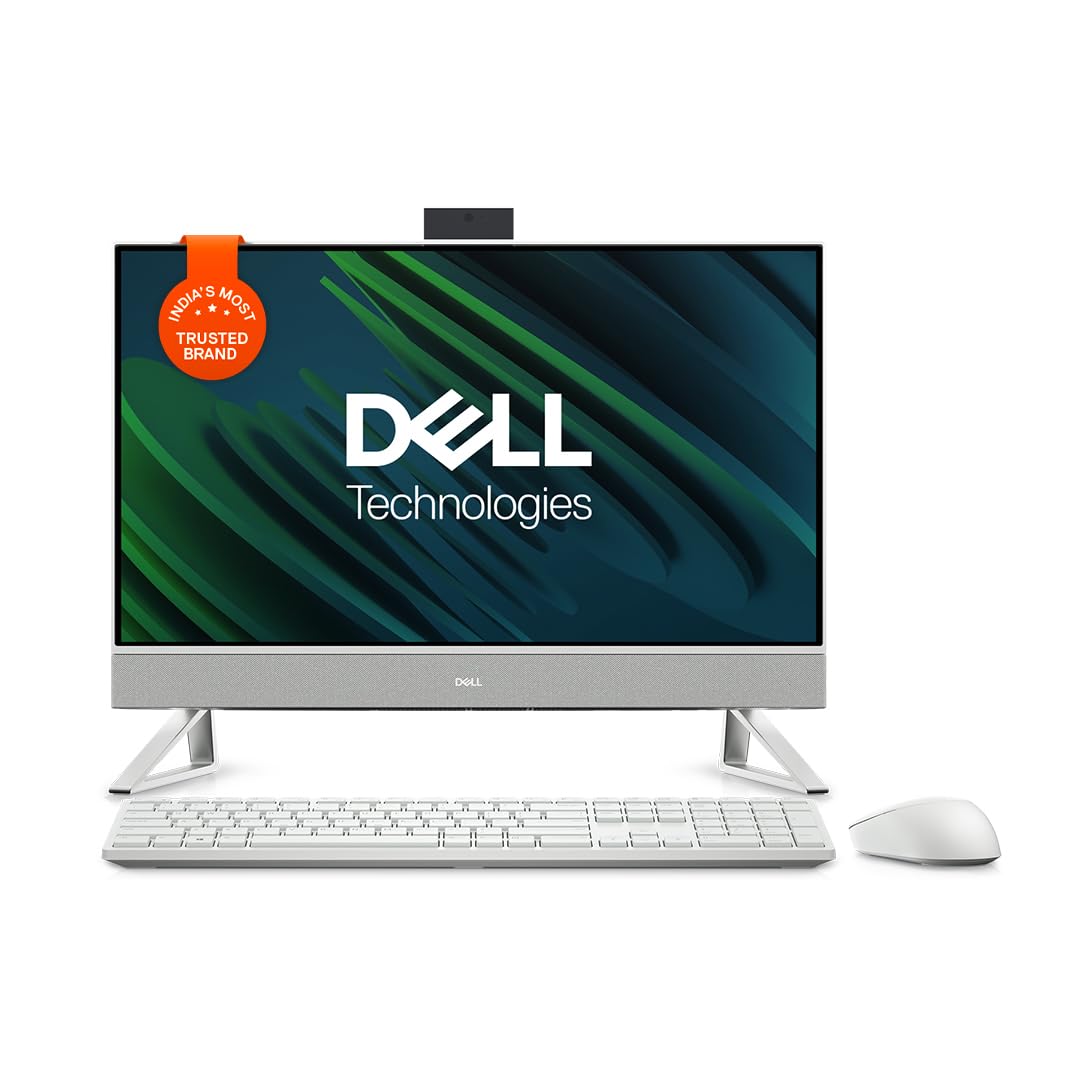 Dell Inspiron 5420 All-in-One Desktop (Core i5-13 th Gen/MX-550 Graphics Card/16 GB/512 SSD/23.8 FHD/Black) Silver Onezeros.in