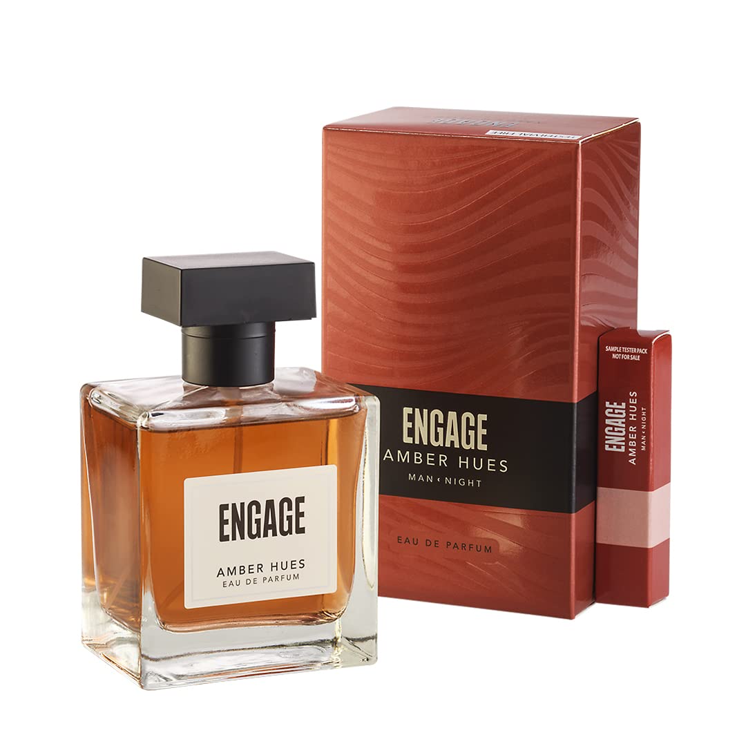 Engage Amber Hues Perfume for Men Long Lasting Smell Onezeros.in