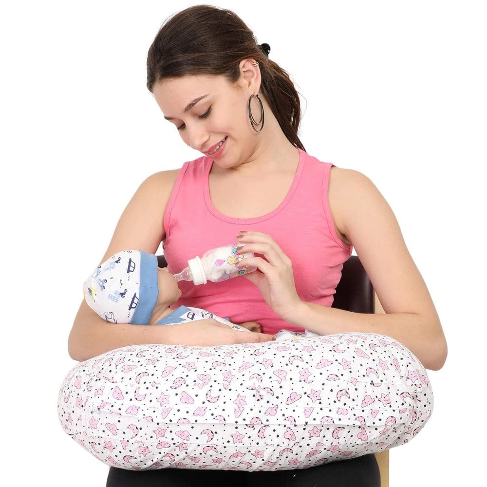 Feeding Pillow for New Generation Mammas Pink Onezeros.in