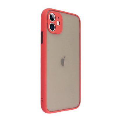 Frosted Smoke Cover for OPPO A16K Camera Protection Phone Case Red Onezeros.in