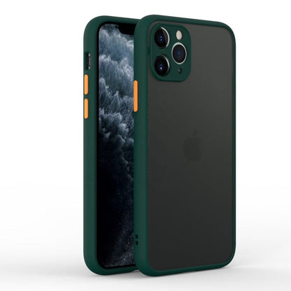 Frosted Smoke Cover for iPhone 11 Pro Max Camera Protection Phone Case Dark Green Onezeros.in