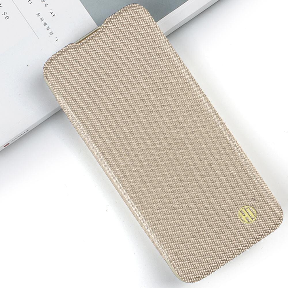 Hi Case Caidea Slim Flip Cover For OPPO F15 Phone Case Gold Onezeros.in