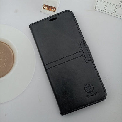 Hi Case Life Style Leather flip Cover for Redmi Note 12 Phone Case Black Onezeros.in