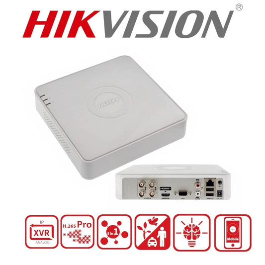 HIKVISION 4 Channel DVR for Surveillance Camera (iDS-7104HQHI-M1/S) Onezeros.in