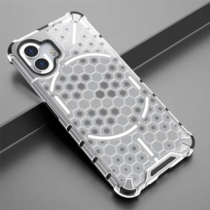 Honeycomb Design Phone Case for Nothing Phone 2 Back Cover Grey Onezeros.in