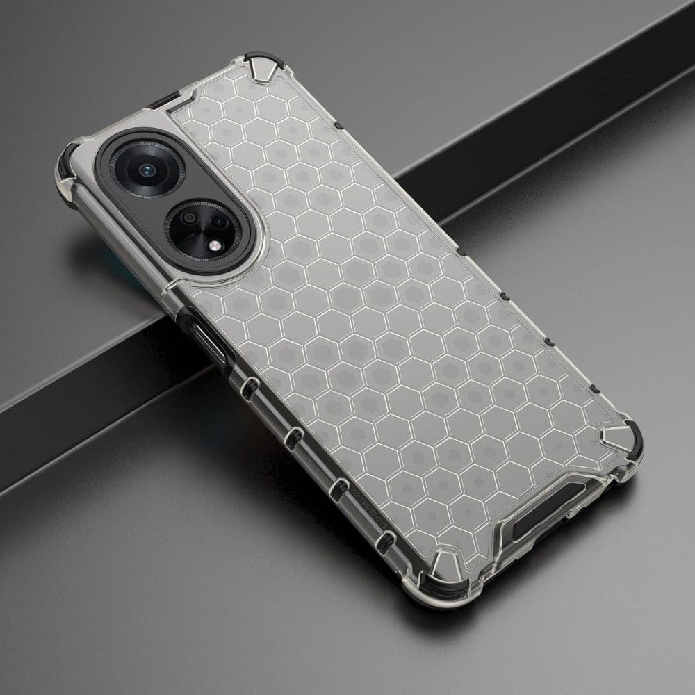 Honeycomb Design Phone Case for OPPO F23 5G Mobile Cover Grey Onezeros.in