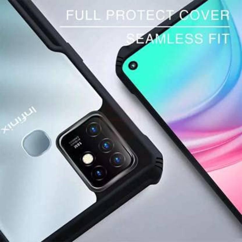 Hybrid Slim Transparent Phone Case For Infinix Hot 10 Back Cover Onezeros.in