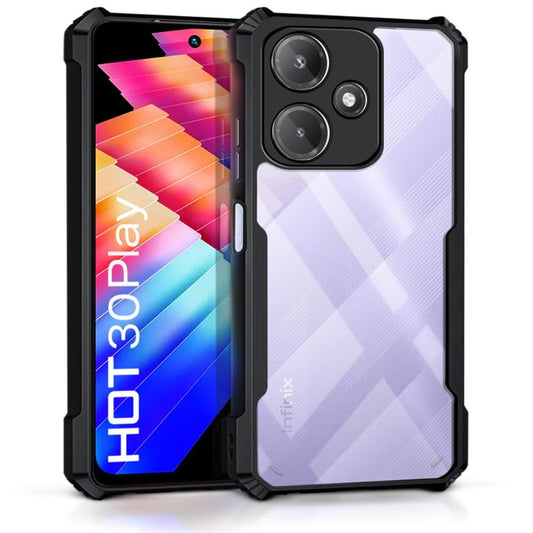 Hybrid Slim Transparent Phone Case For Infinix Hot 30 Play Back Cover Onezeros.in