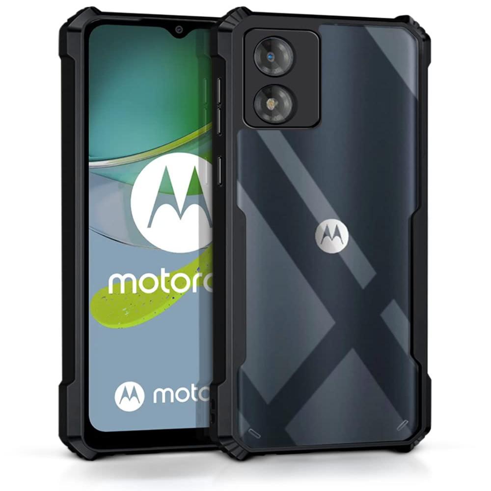 Hybrid Slim Transparent Phone Case For Moto E13 Back Cover Onezeros.in