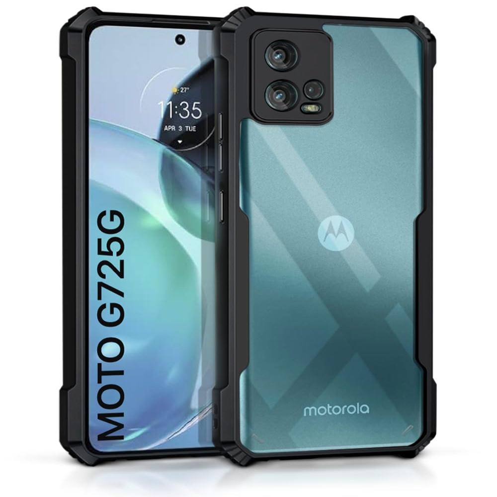 Hybrid Slim Transparent Phone Case For Moto G72 Back Cover Onezeros.in