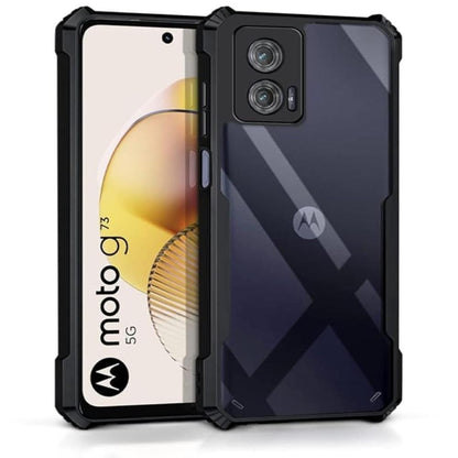 Hybrid Slim Transparent Phone Case For Moto G73 5G Back Cover Onezeros.in