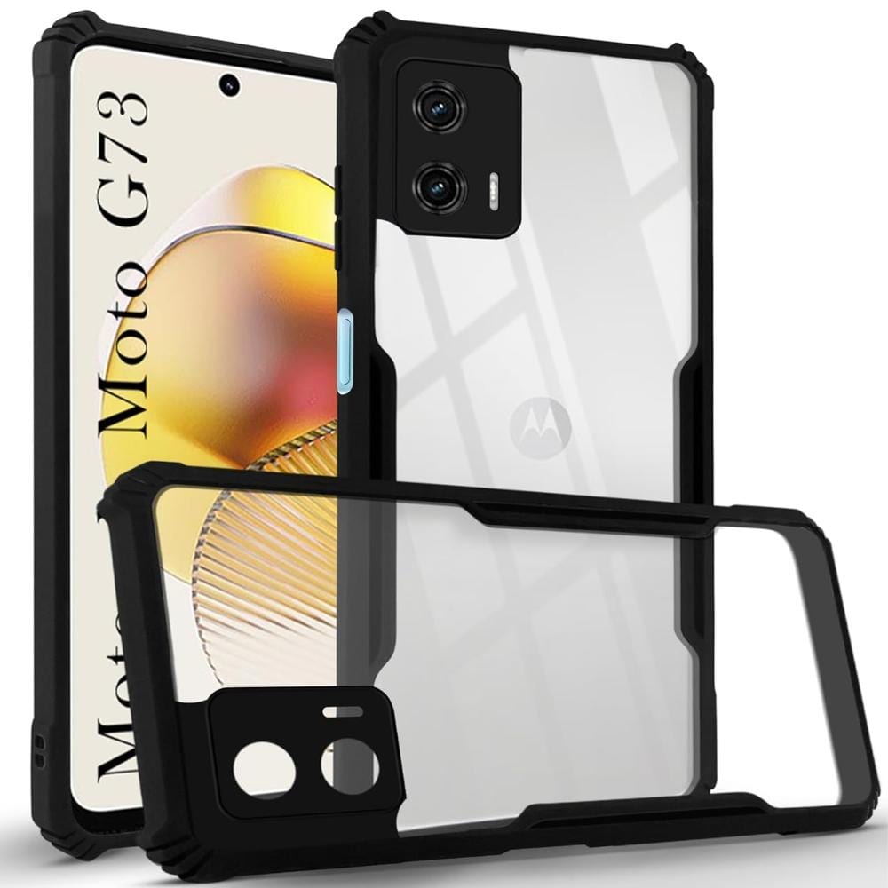 Hybrid Slim Transparent Phone Case For Moto G73 5G Back Cover Onezeros.in