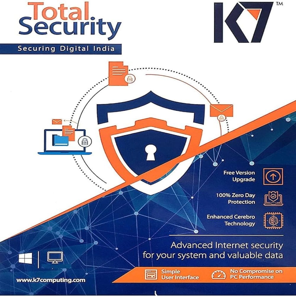 k7 total security activation key ( Email Delivery - No Media) K7 Computing