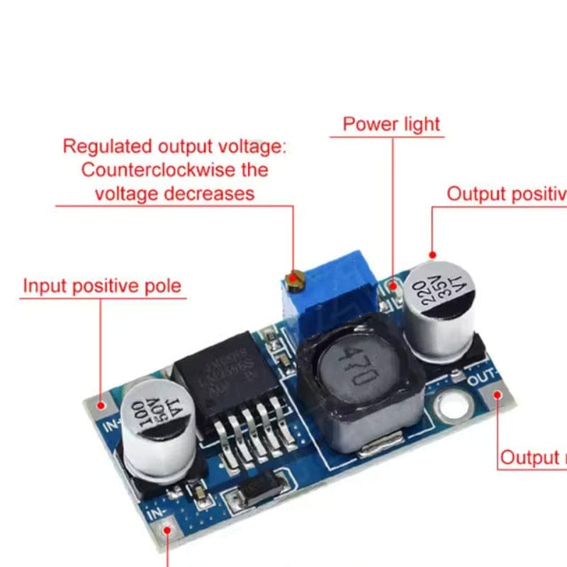 LM2596 DC-DC Step Down Power Supply Module Onezeros.in