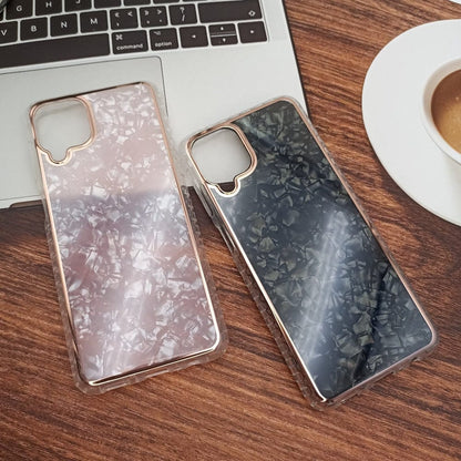 Marble Pattern Back Cover For Samsung A12/M12/F12 Phone Case With Pop Up Holder Onezeros.in