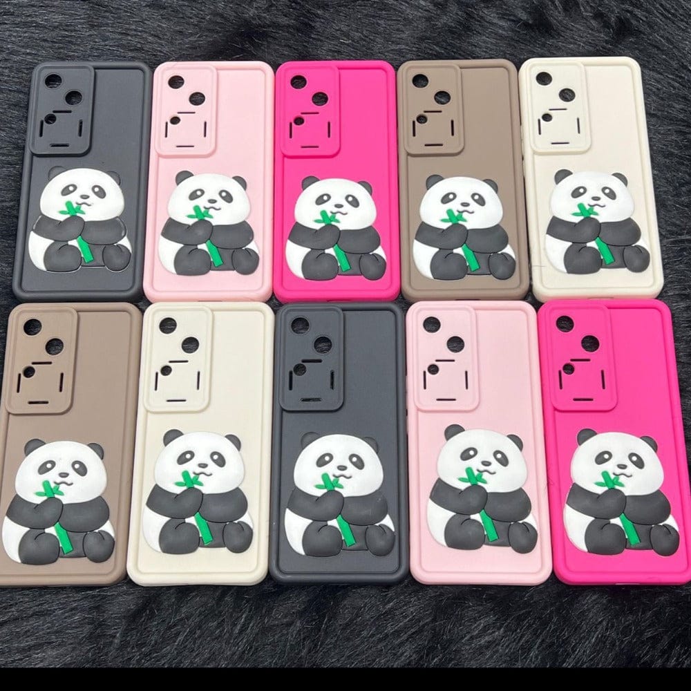 Panda Cartoon Print Phone Case Samsung Galaxy F15 5G Mobile Cover Onezeros.in