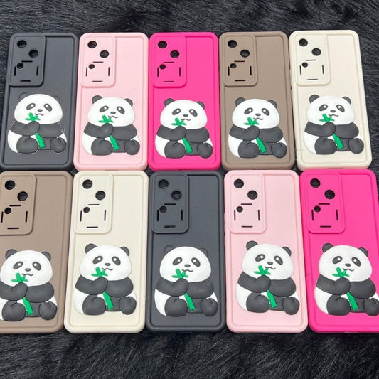 Panda Cartoon Print Phone Case Vivo V30 Pro Mobile Cover Onezeros.in