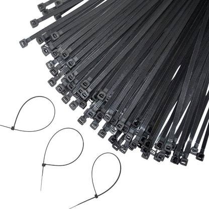 Self Locking Cable Ties, Black (100 mm x 2.5 mm, 4 inch, Pack of 100) Onezeros.in