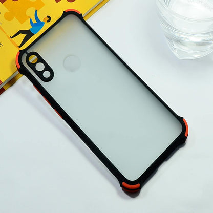 Shockproof Smoke Case For Redmi Note 7 Mobile Cover Black Onezeros.in