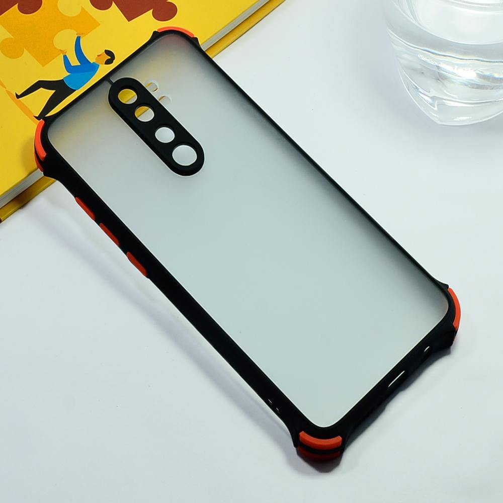 Shockproof Smoke Case For Redmi Note 8 Pro Mobile Cover Black Onezeros.in