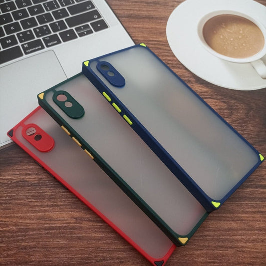 Square Smoke Case for Redmi 9A Back Cover Onezeros.in