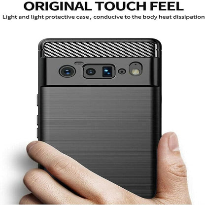 Thin Carbon Fiber Phone Case for Google Pixel 6 Pro 5G Mobile Cover Onezeros.in