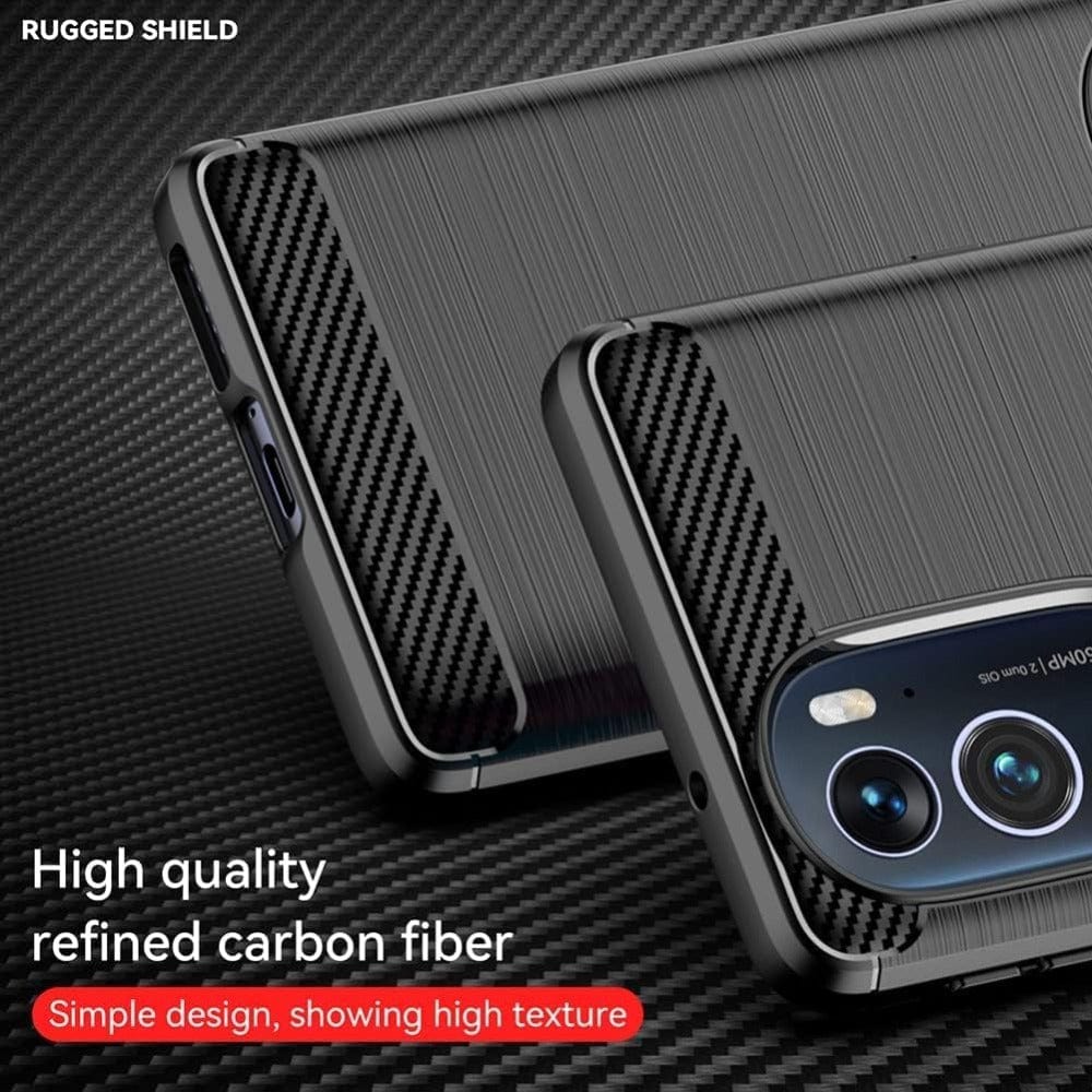 Thin Carbon Fiber Phone Case for Moto Edge 30 Ultra Mobile Cover Onezeros.in