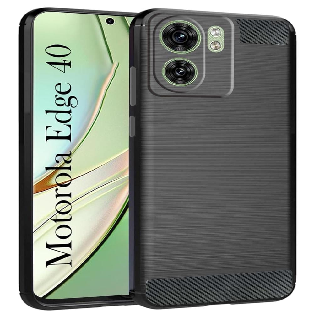 Thin Carbon Fiber Phone Case for Moto Edge 40 Back Cover Onezeros.in