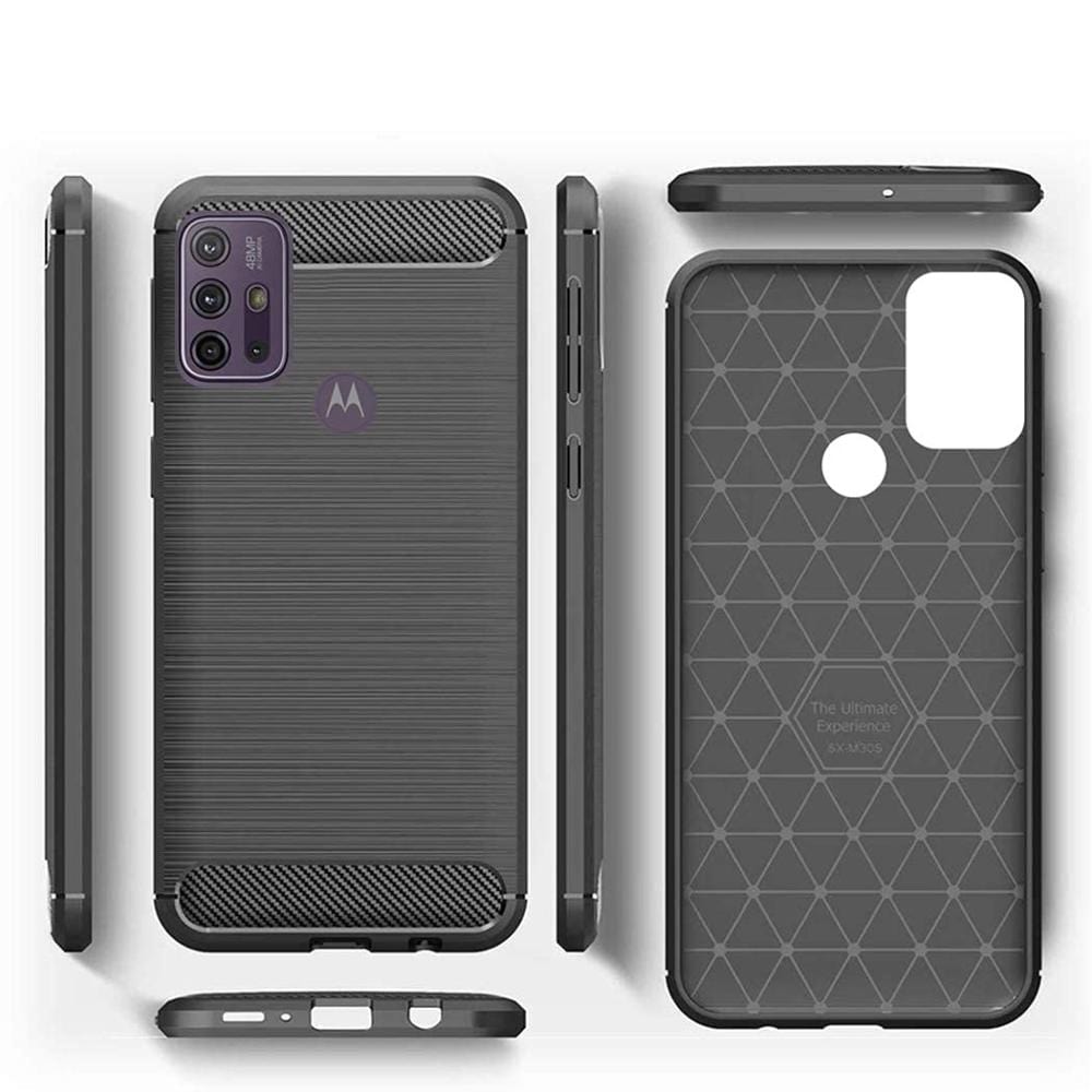 Thin Carbon Fiber Phone Case for Moto G10 Power Back Cover Onezeros.in