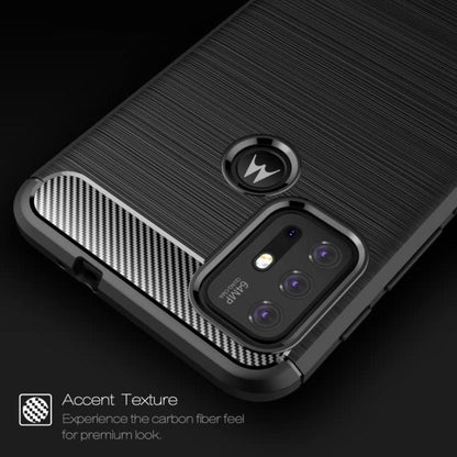 Thin Carbon Fiber Phone Case for Moto G10 Power Back Cover Onezeros.in