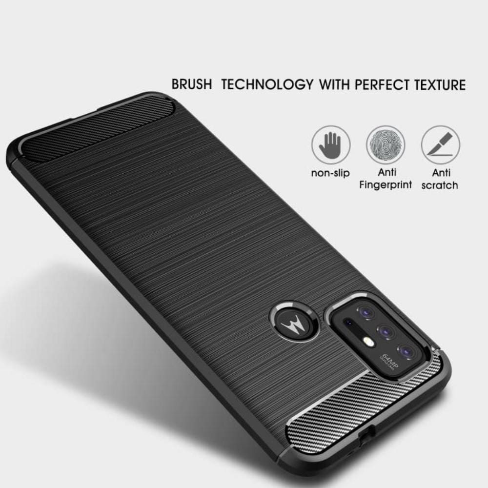 Thin Carbon Fiber Phone Case for Moto G10 Power Back Cover Onezeros.in