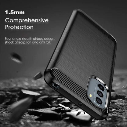 Thin Carbon Fiber Phone Case for Moto G31 Back Cover Black Onezeros.in