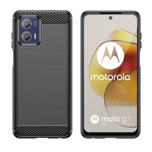 Thin Carbon Fiber Phone Case for Moto G54 5G Mobile Cover Black Onezeros. in