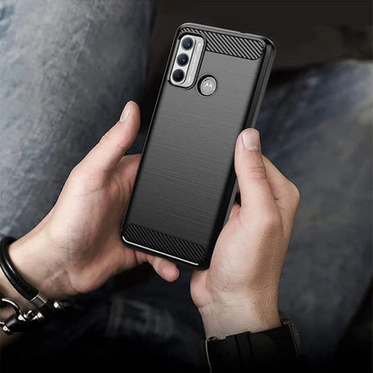 Thin Carbon Fiber Phone Case for Moto G60 Back Cover Onezeros.in