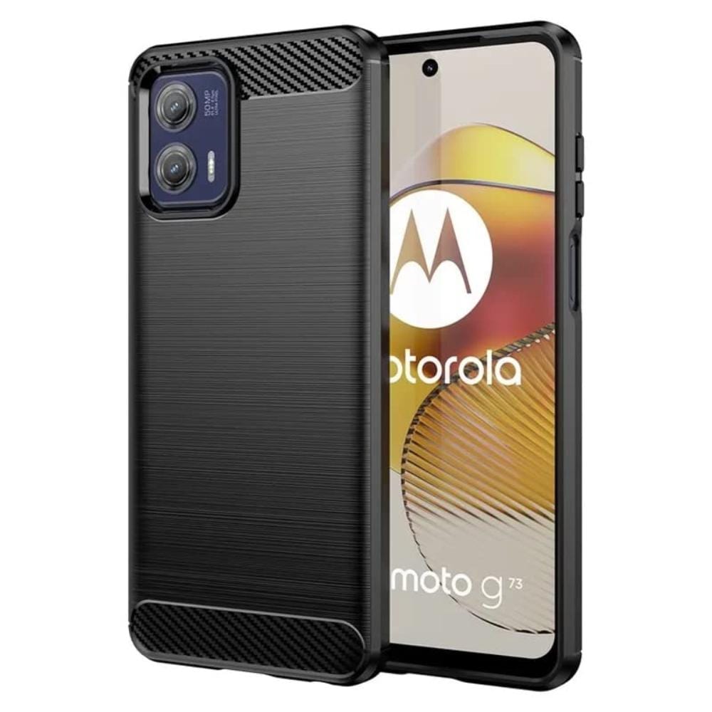 Thin Carbon Fiber Phone Case for Moto G73 Back Cover Onezeros.in